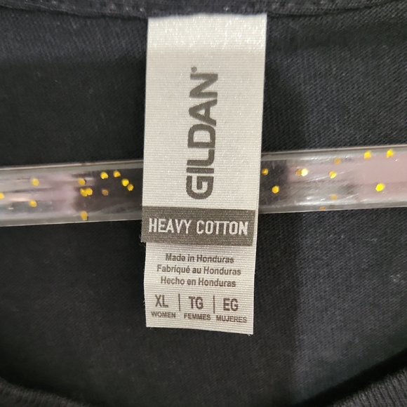 Guns And Roses Band Black Graphic V-Neck Tshirt Womens Size XL - Picture 3 of 4